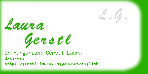 laura gerstl business card